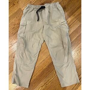 Montbell Lightweight Outdoor Hiking Pants Articulated Knee Mens Size XL Beige